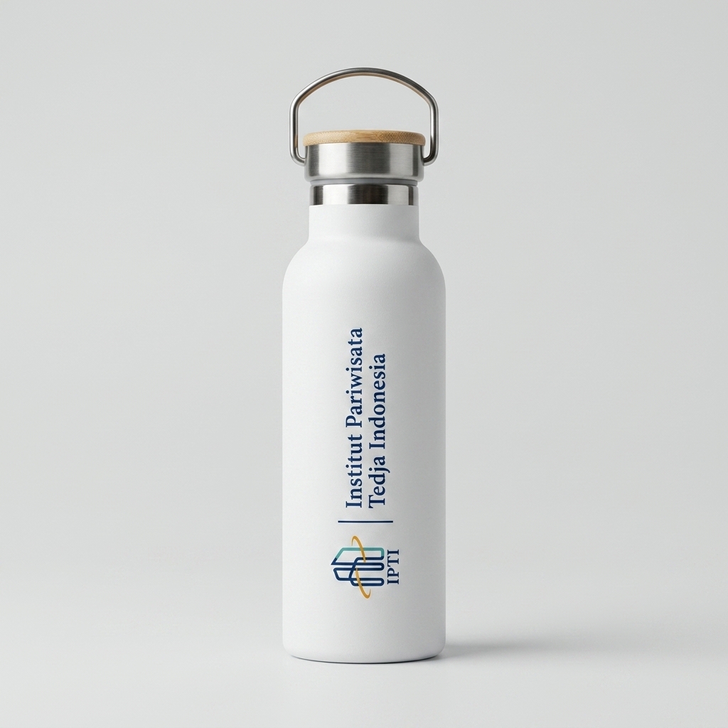 Custom tumbler stainless steel dengan logo perusahaan