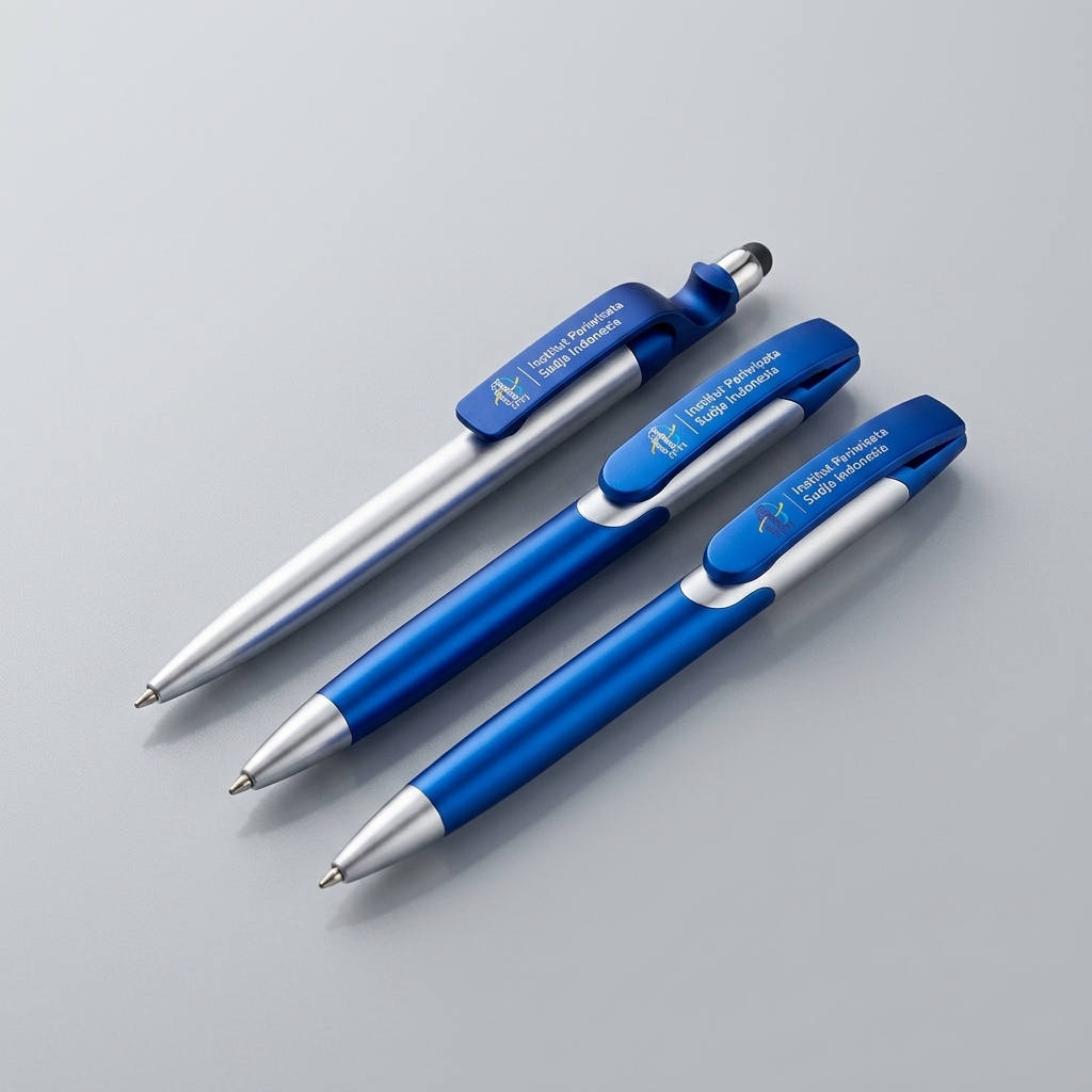 Pulpen branded custom untuk merchandise perusahaan