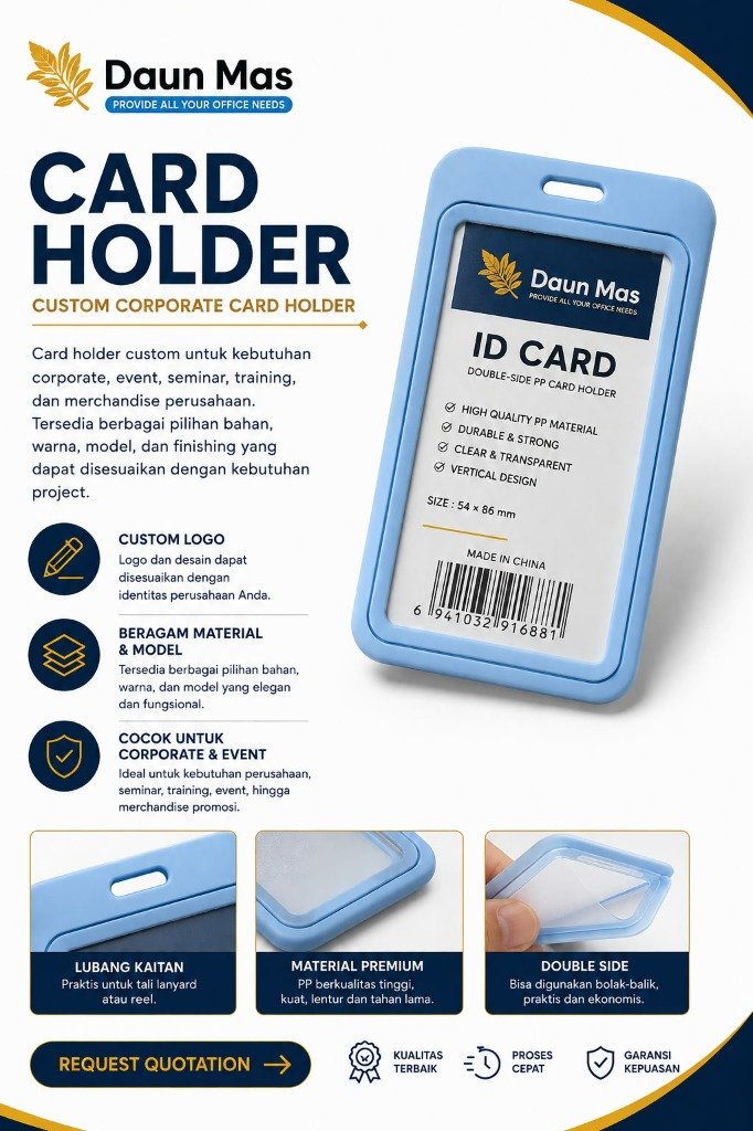 Card Holder PP Blue