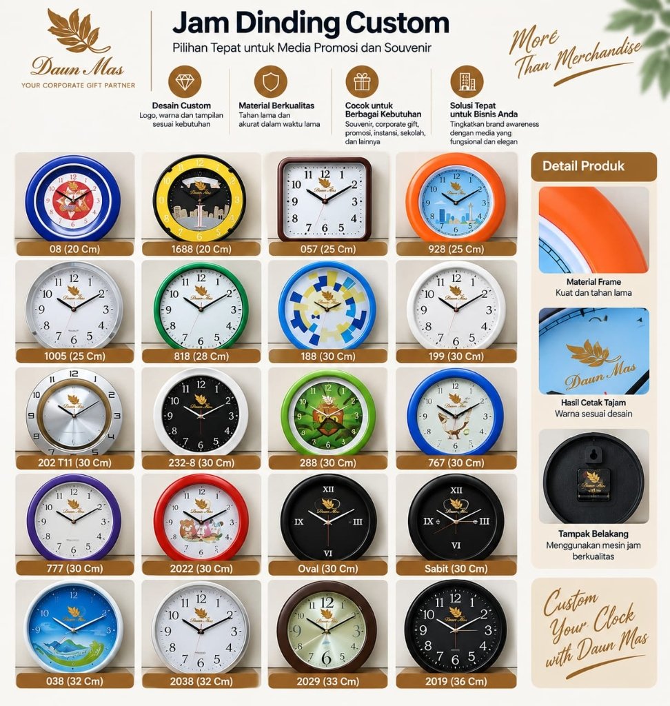 Jam Dinding Custom Promosi