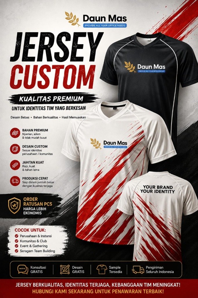 Jersey Custom Kualitas Premium Dryfit